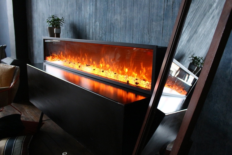 Электрический очаг RealFlame Manhattan 1560 в интерьере