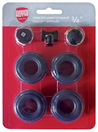 Набор присоединительный Royal Thermo 3/4'' black