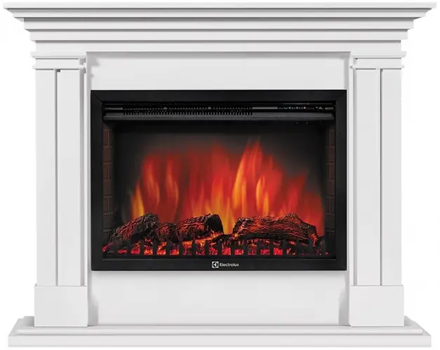Каминокомплект Electrolux портал Castello 30 белый с очагом EFP/P-3020LS N