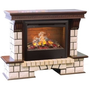 Каминокомплект RealFlame портал Stone new 26/HL AO с очагом 3D Cassette 630 со вставкой