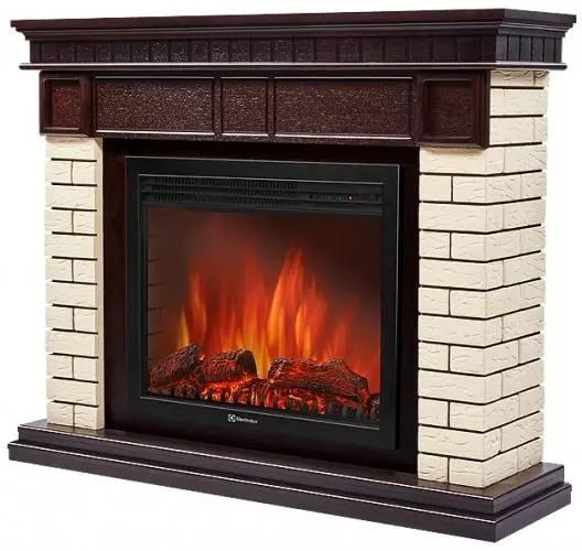 Каминокомплект Electrolux портал Bricks 25 с очагом EFP/P-2520LS N