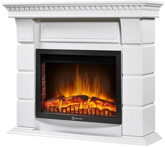 Каминокомплект Electrolux портал Elegante 25 белый с очагом EFP/P-2520LS N