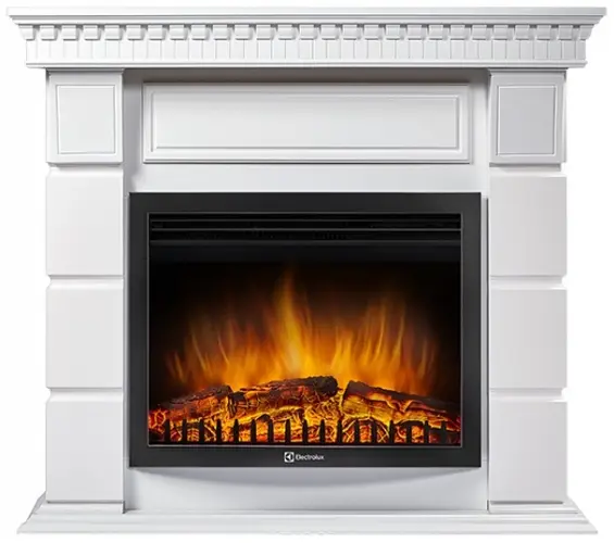 Каминокомплект Electrolux портал Elegante 25 белый с очагом EFP/P-2520LS N