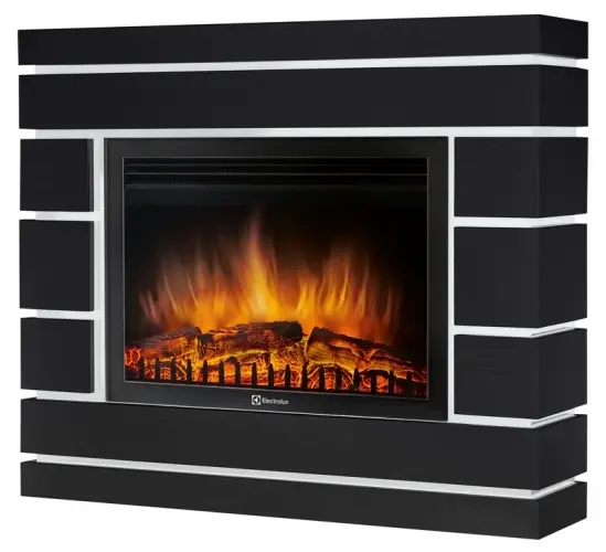 Каминокомплект Electrolux портал Moderno 25 черный дуб с очагом EFP/P-2520LS N