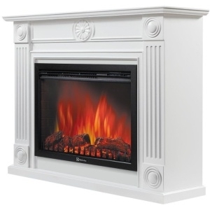 Каминокомплект Electrolux портал Frame 30 U угловой белый с очагом EFP/P-3020LS