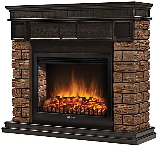 Каминокомплект Electrolux портал Bricks Wood 25 с очагом EFP/P-2520LS N