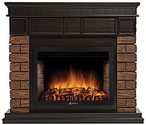 Каминокомплект Electrolux портал Bricks Wood 25 с очагом EFP/P-2520LS N