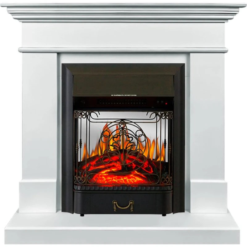 Каминокомплект Royal Flame портал California STD SFT Белый с очагом Fobos/Majestic