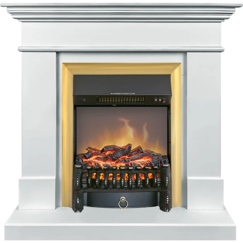 Каминокомплект Royal Flame портал California STD SFT Белый с очагом Fobos/Majestic