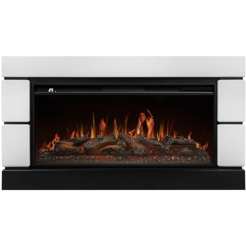Линейный каминокомплект Портал Moderno 42/40/36, белый очаг Electrolux EFP/P-3620LS