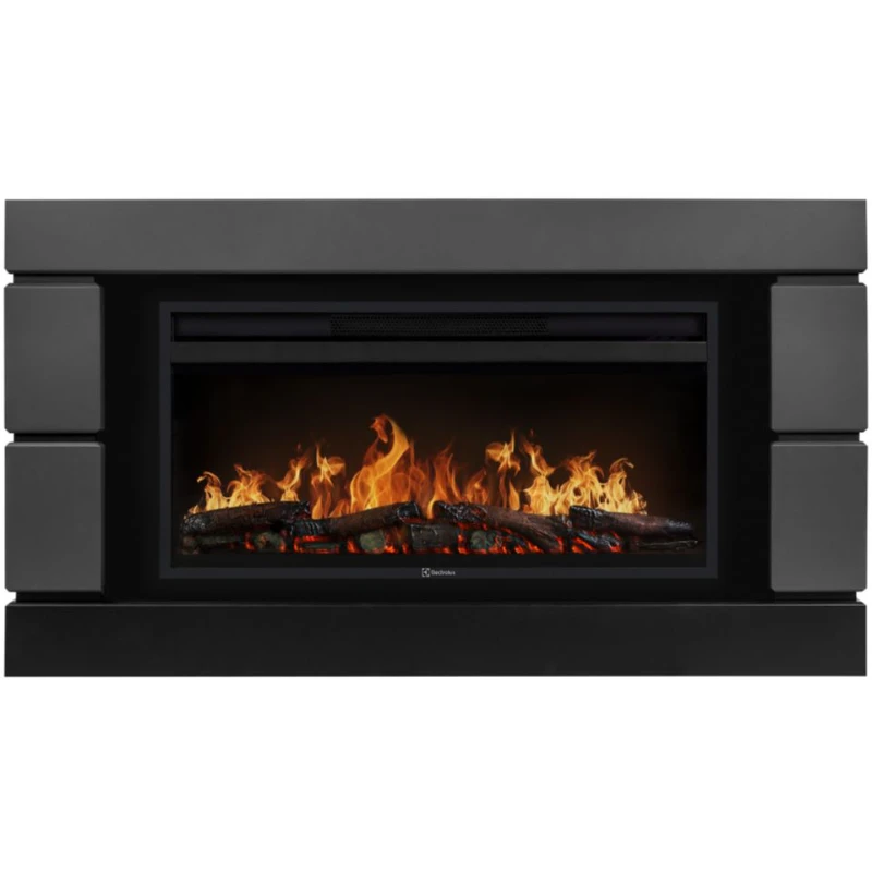 Линейный каминокомплект Портал Moderno 42/40/36, графит очаг Electrolux EFP/P-3620LS