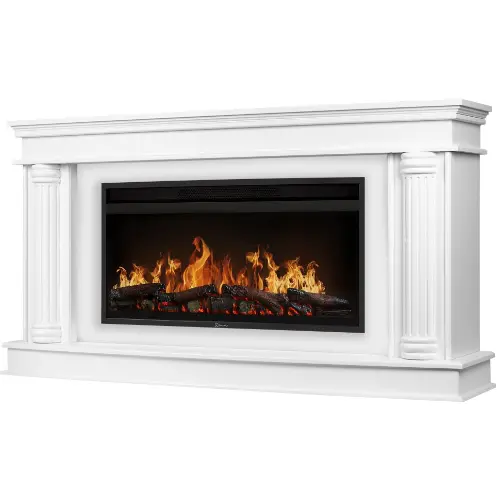 Линейный каминокомплект Портал Olympia 42/40/36, белый очаг Electrolux EFP/P-3620LS