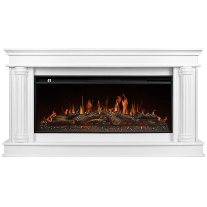 Линейный каминокомплект Портал Olympia 42/40/36, белый очаг Electrolux EFP/P-3620LS