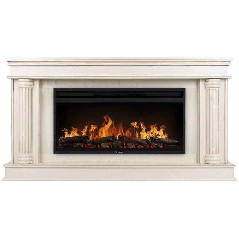 Линейный каминокомплект Портал Olympia 42/40/36 слоновая кость Electrolux EFP/P-3620LS