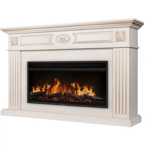 Линейный каминокомплект Портал Siena 42/40/36 слоновая кость Electrolux EFP/P-3620LS