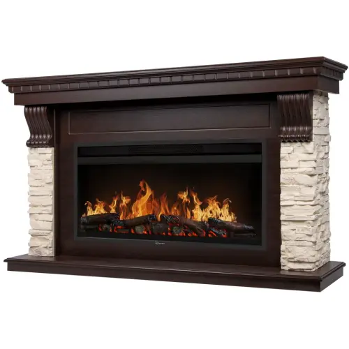 Линейный каминокомплект Портал Michigan 42/40/36 темный дуб Electrolux EFP/P-3620LS