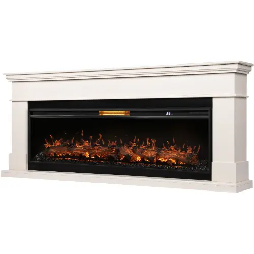 Линейный каминокомплект Портал California 60 IV молочный очаг Aurora RTFP/P-AR60LS