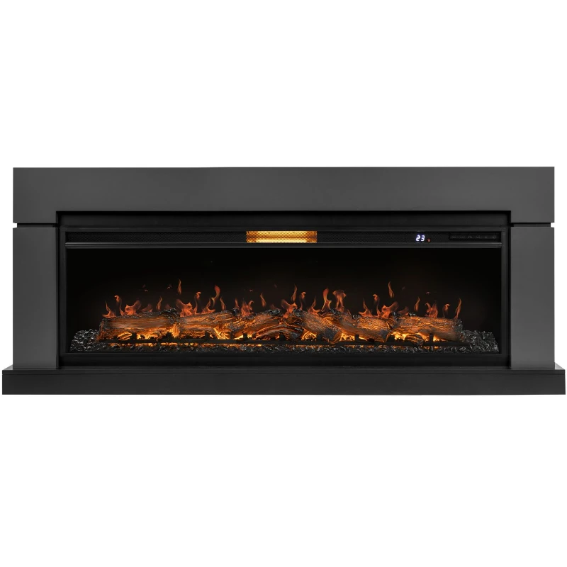 Линейный каминокомплект Портал Lindos 60 G графит очаг Aurora RTFP/P-AR60LS