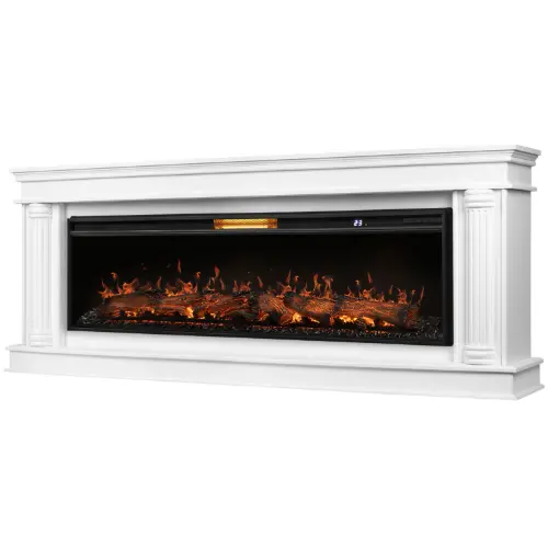 Линейный каминокомплект Портал Olympia 60 белый очаг Aurora RTFP/P-AR60LS