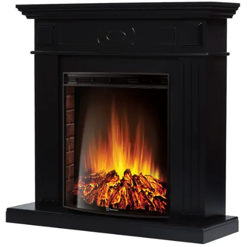 Каминокомплект Electrolux портал Bianco 30 черная эмаль с очагом EFP/P-3020LS N