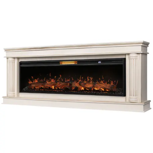 Линейный каминокомплект Портал Olympia 60 слоновая кость очаг Aurora RTFP/P-AR60LS