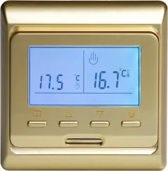 Терморегулятор программируемый RTC 51.716 Золото